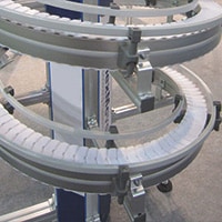 Curved modular chain conveyor EM-C