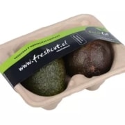 avocados packaging, 100% recycled banding, banding machine