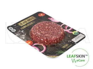 hamburger packaging in leafskin