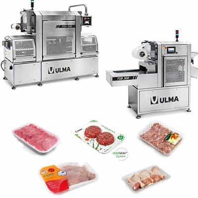tray sealer for chicken, tray sealer for meat packaging, ULMA packaging