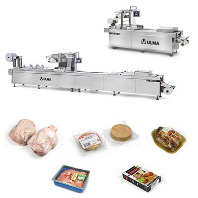 Solutions for chicken packaging by thermoformer, thermoforming machine for poultry