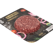Traysealing burger in cardboard Leafskin TSA 875, traysealing