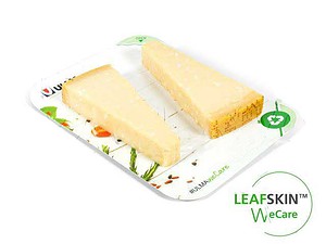 Cheese packaging leafskin by ULMA machine, LeafMAP, sustainable packaging for dairy product