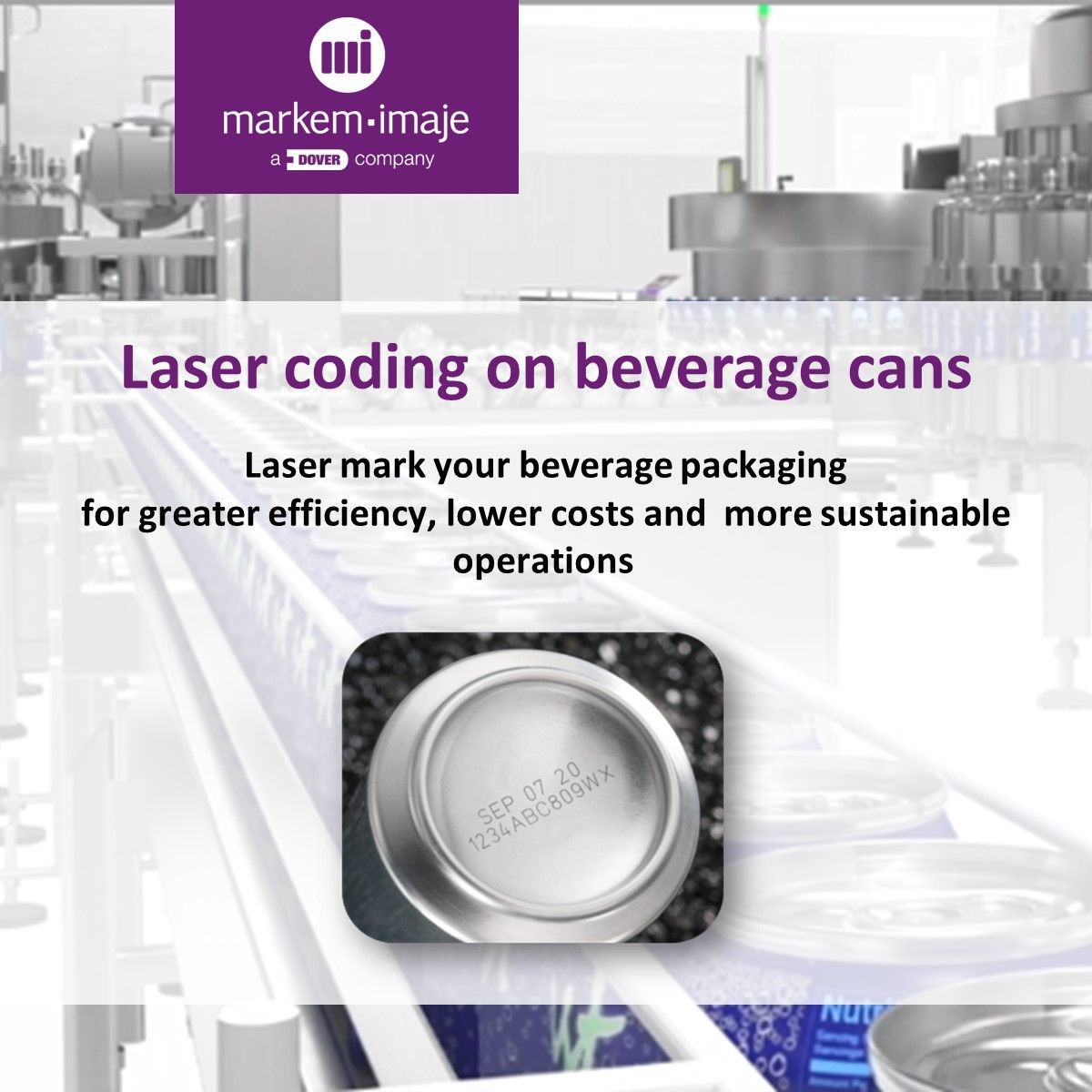 Laser coding on beverage cans