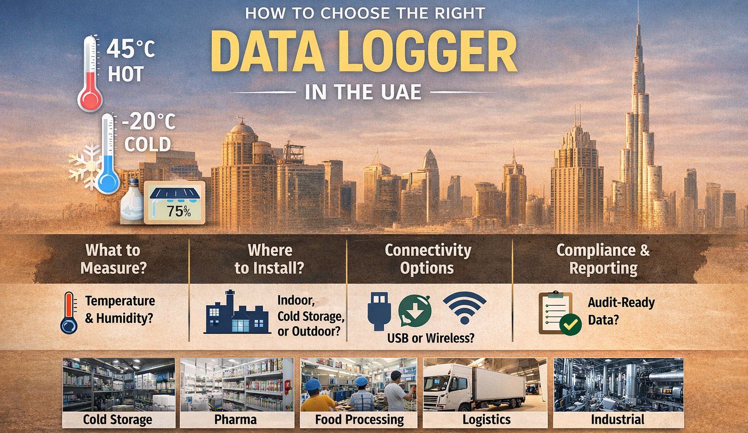 How to choose the right data logger in UAE
