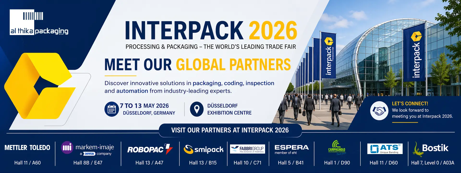 interpack 2026 packaging, inspection and coding machinery experts by Al Thika Packaging