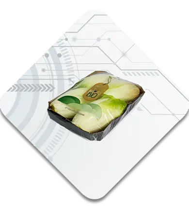 Automac Ultra packaging of fresh produce tray wrapping