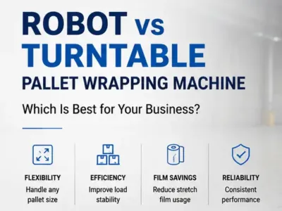 Robot vs turntable pallet wrapper