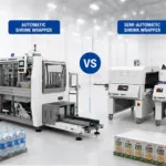 comparison between semi-automatic vs automatic shrink wrapper
