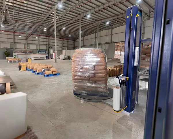 Pallet stretch wrapping machine installation at UAE by Al Thika Packaging