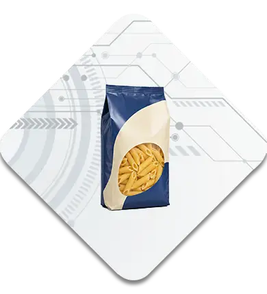 Inclined bagger packaging